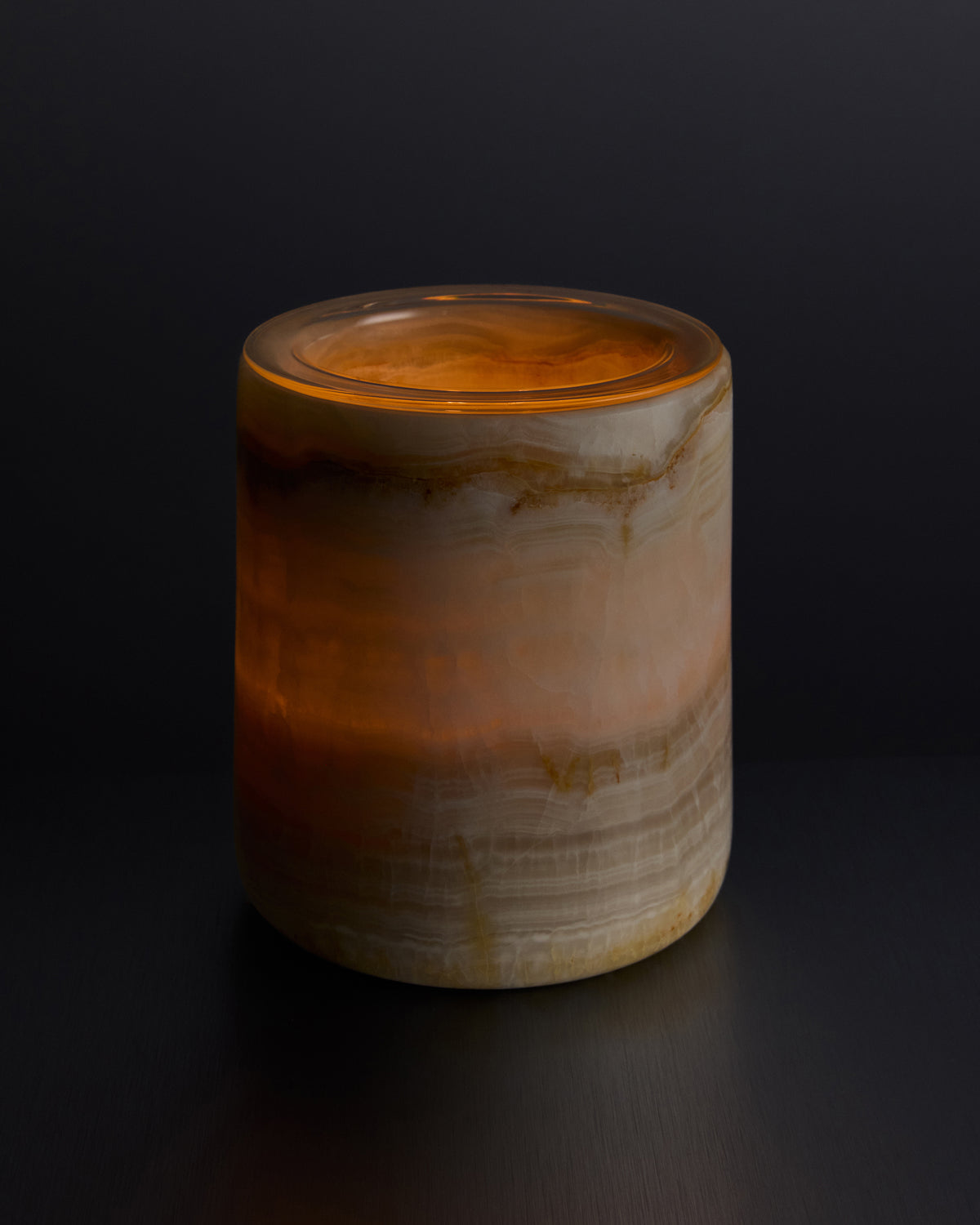 Light Natural Onyx Stone Holder