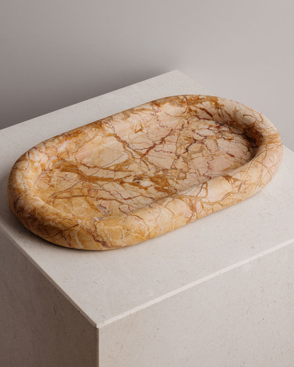 Oval Tray Golden Natural