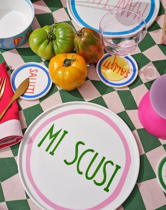 Serving Plate - Italian Words