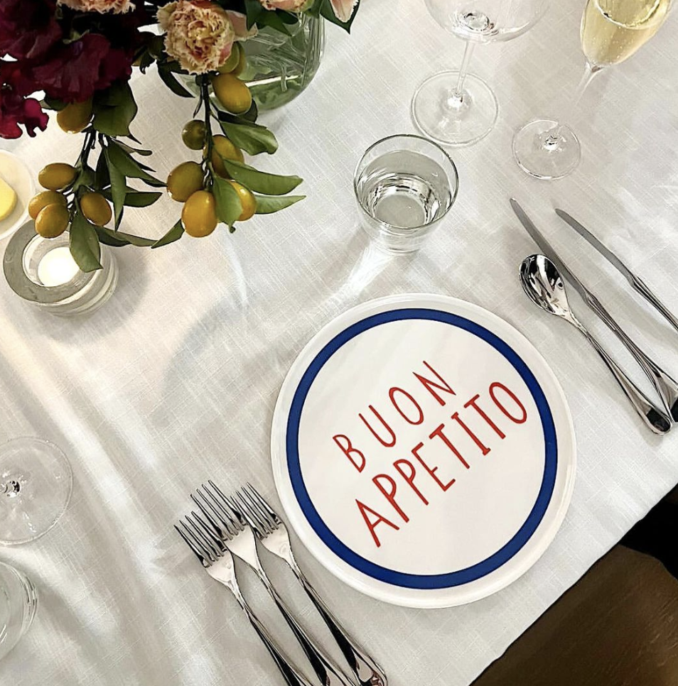 Serving Plate - Italian Words