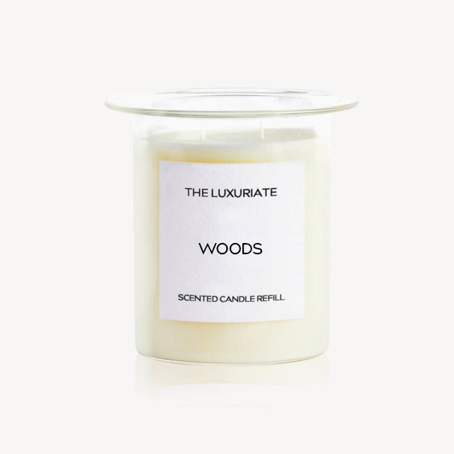 WOODS CANDLE REFILL - THE LUXURIATE