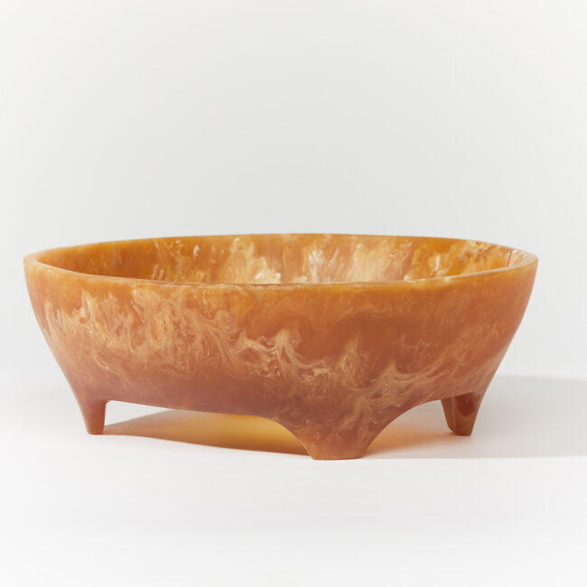 Largely Serving Bowl in Amber