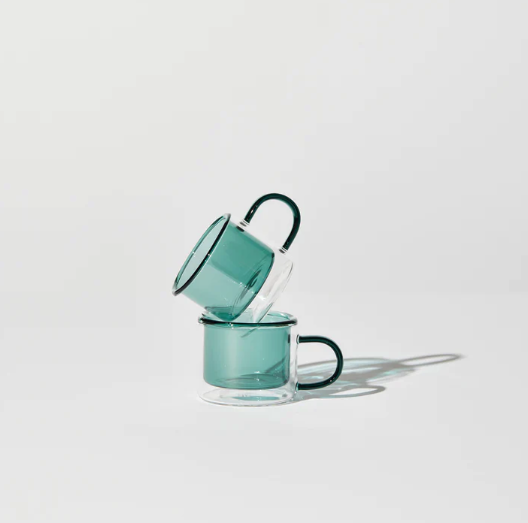 SHORTY ESPRESSO CUP SET IN TEAL